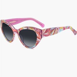 Kate spade ladies 55mm hello sunshine cat eye sunglasses with case